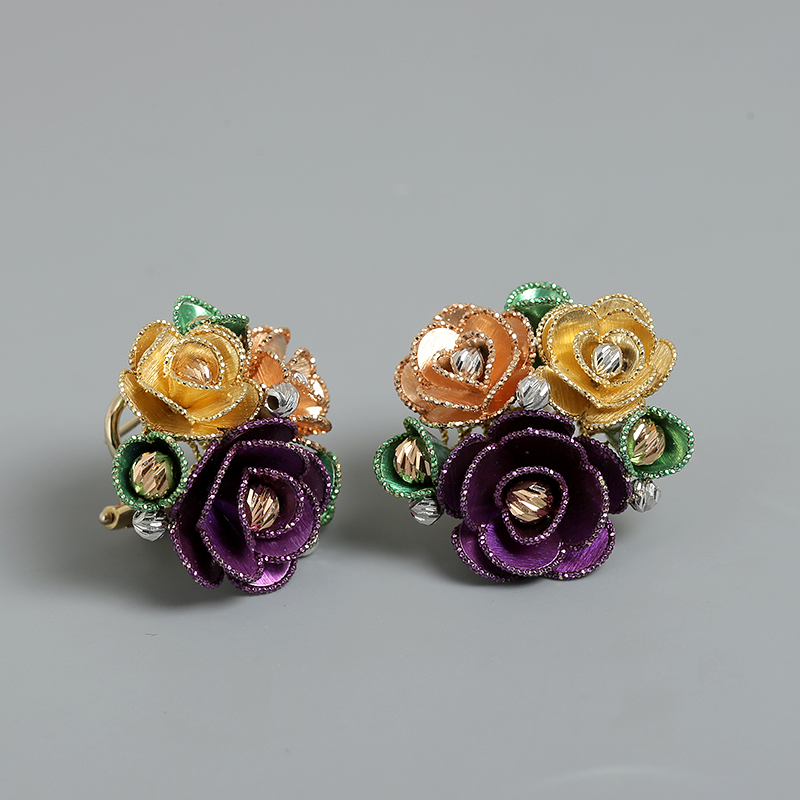 18K金耳环 - 红掌柜