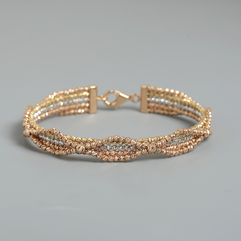 天然18K金手镯 - 红掌柜