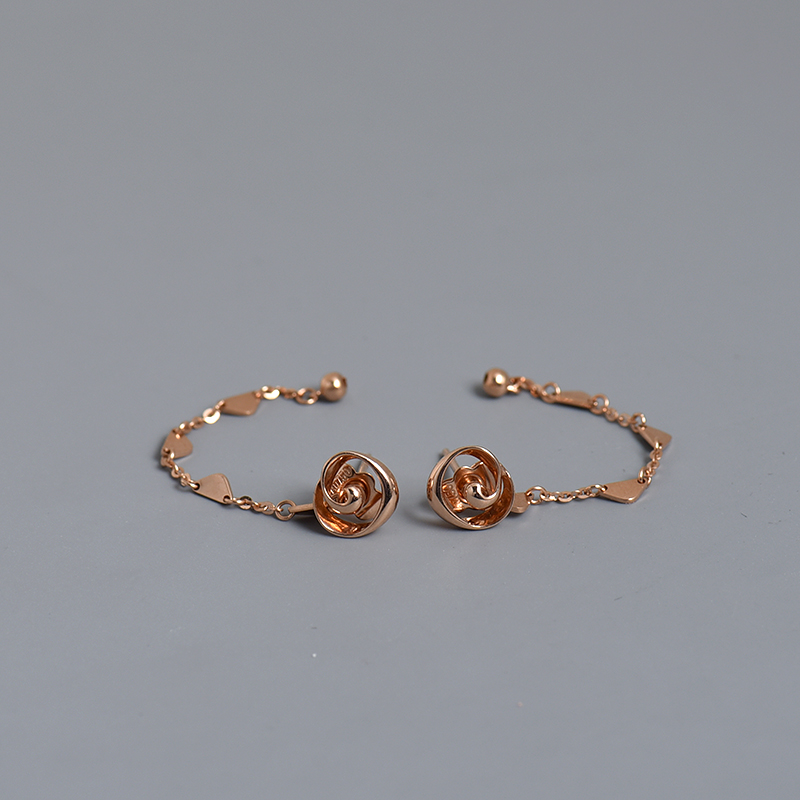 18K金耳钉 - 红掌柜