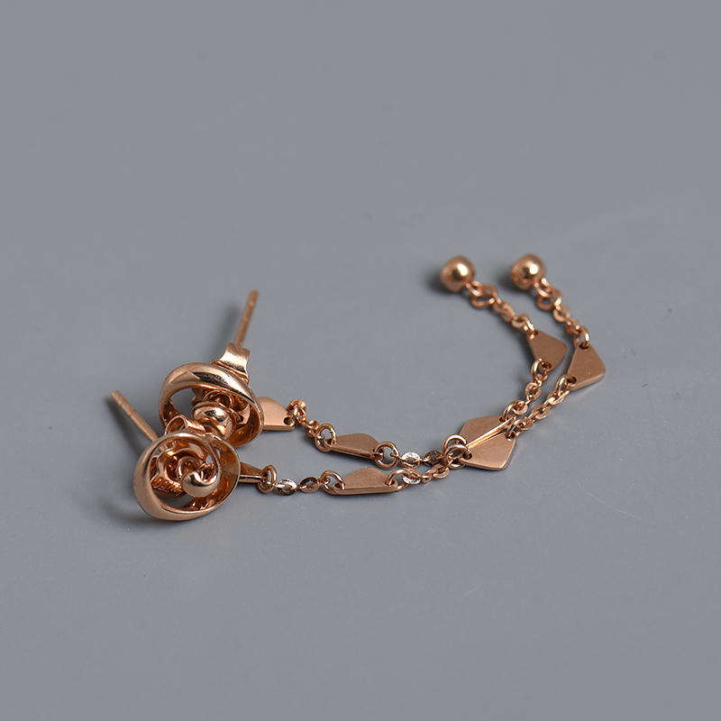 18K金耳钉 - 红掌柜