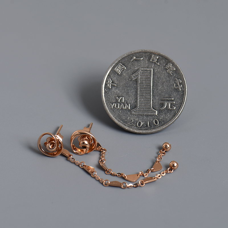 18K金耳钉 - 红掌柜