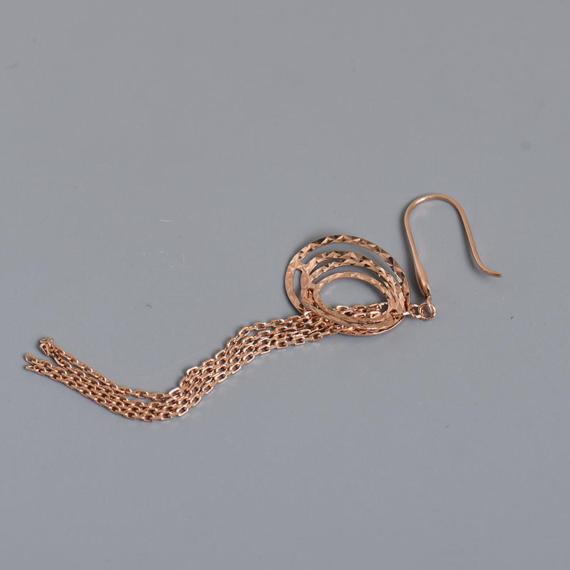 18K金耳坠-红掌柜