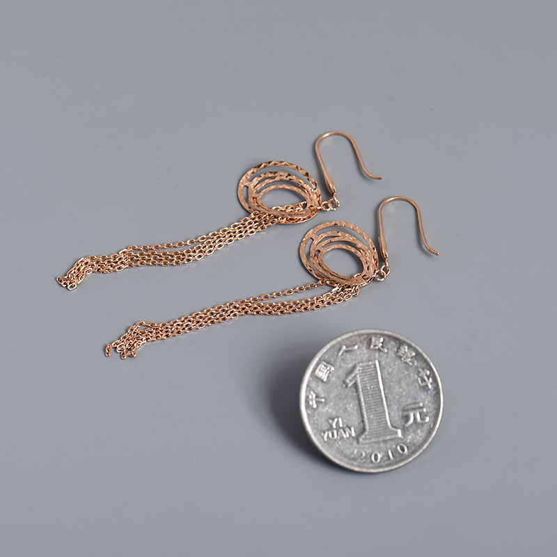 18K金耳钉-红掌柜