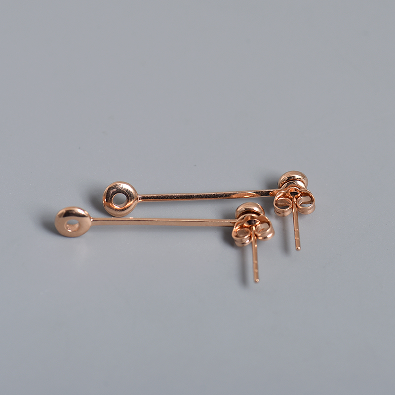 18K金耳钉-红掌柜