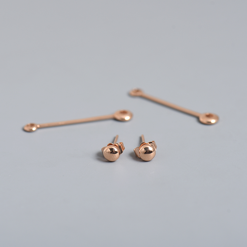 K金耳钉-红掌柜