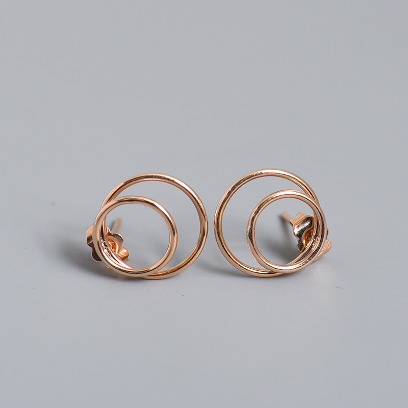 K金耳钉-红掌柜