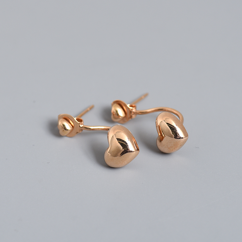 18K金耳钉-红掌柜