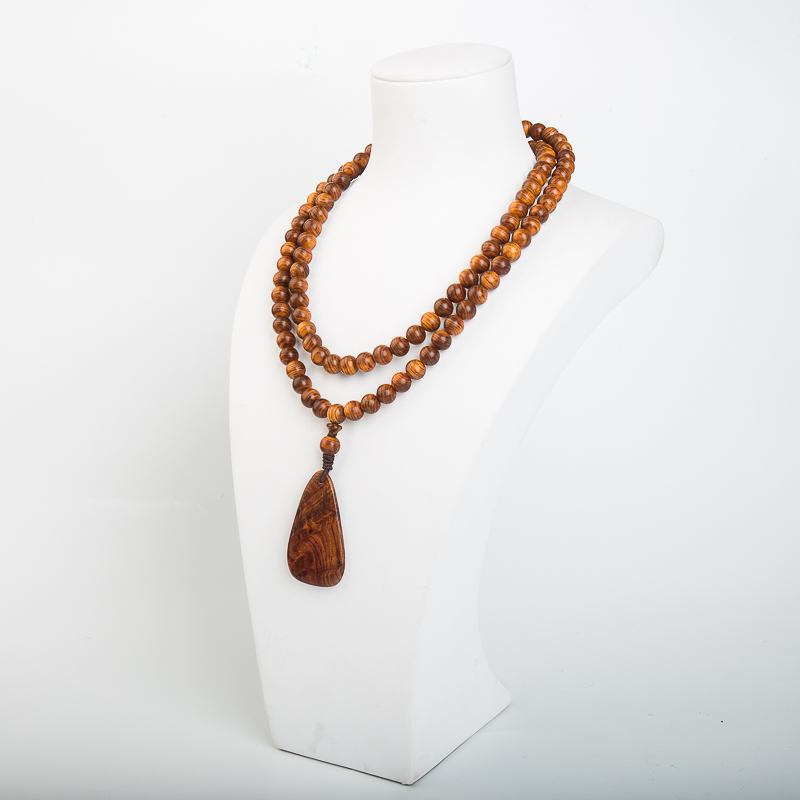 虎皮纹黄花梨多圈手串-红掌柜