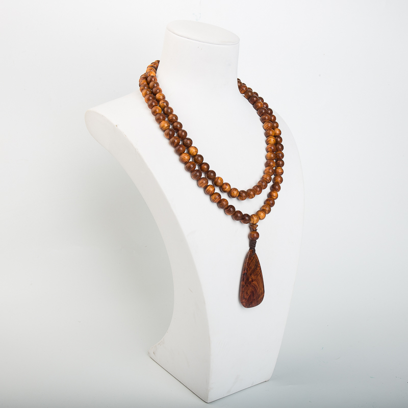 8.3mm天然海南虎皮纹黄花梨手串-红掌柜