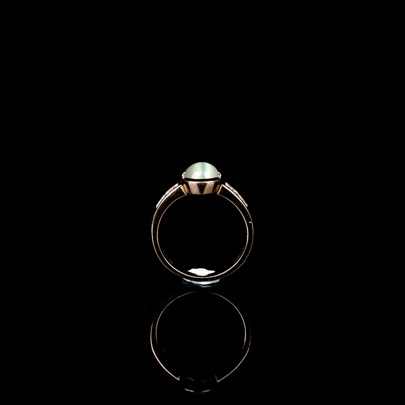 天然18K黄色金绿宝石戒指-红掌柜