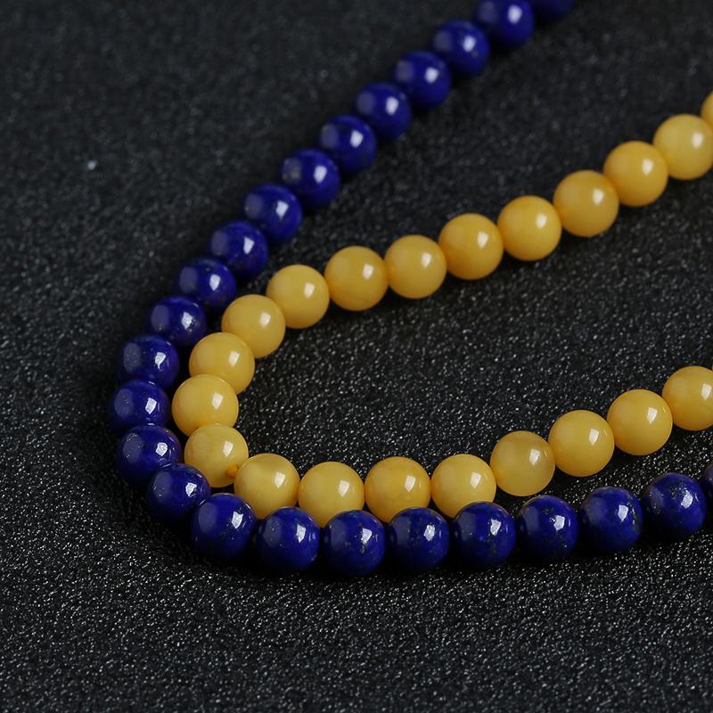 蜜蜡青金石手串 - 红掌柜