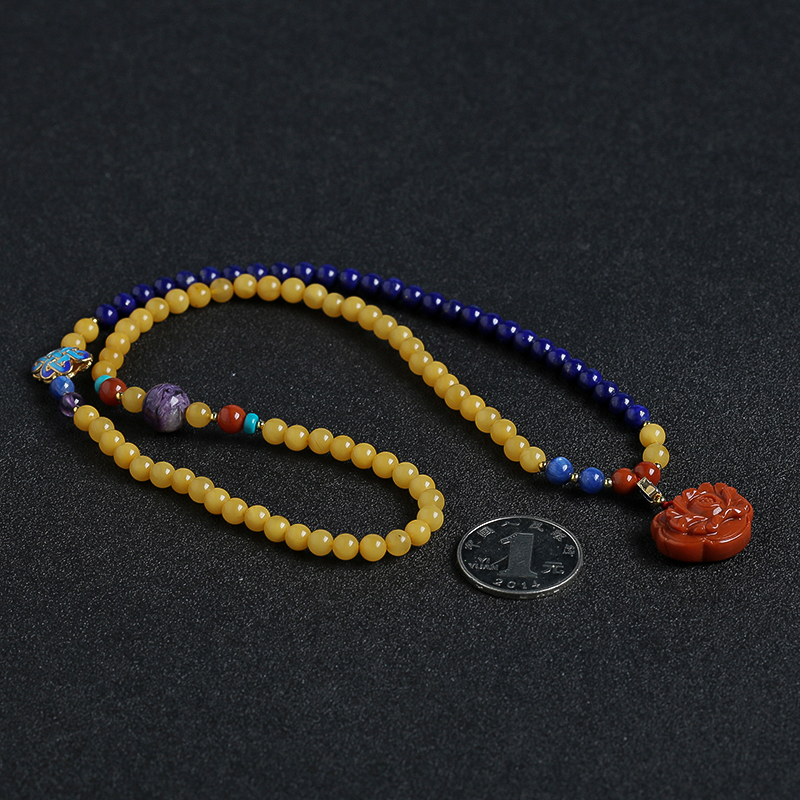 青金石蜜蜡手串 - 红掌柜