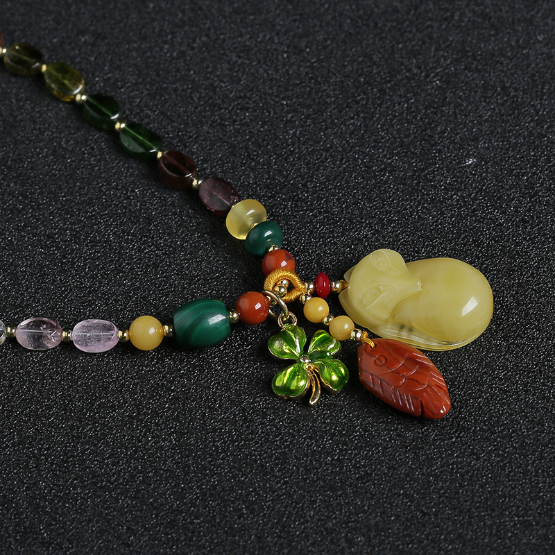 碧玺手串项链两用 - 红掌柜