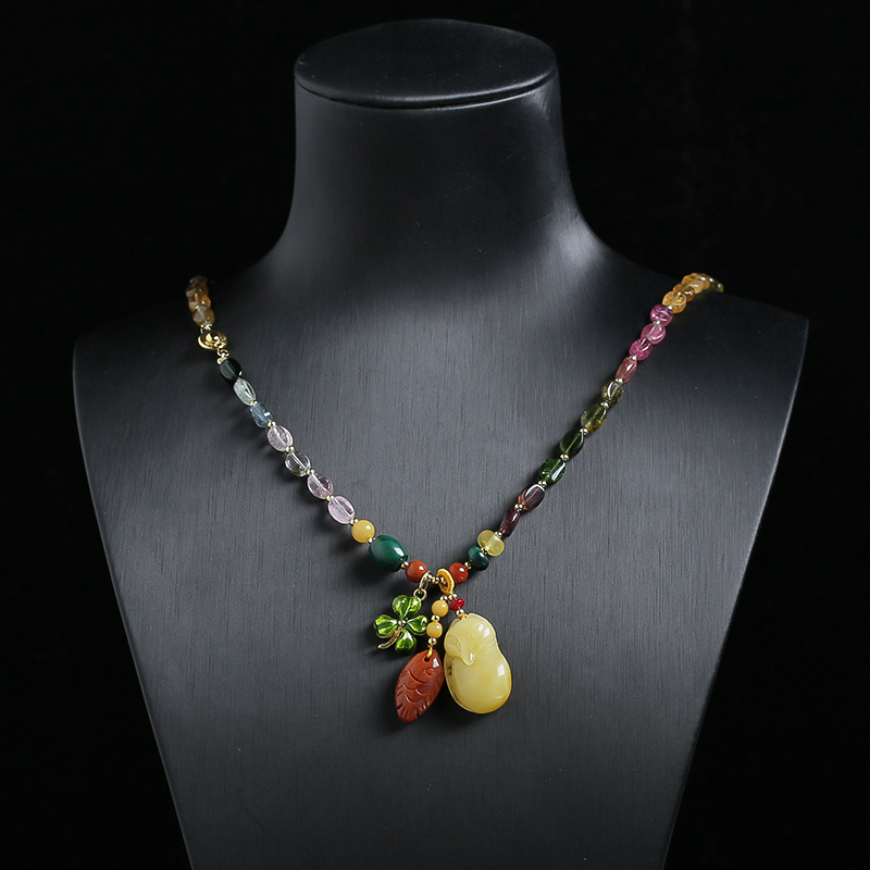 巴西碧玺项链 - 红掌柜