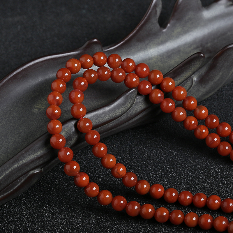 川料南红佛珠 - 红掌柜