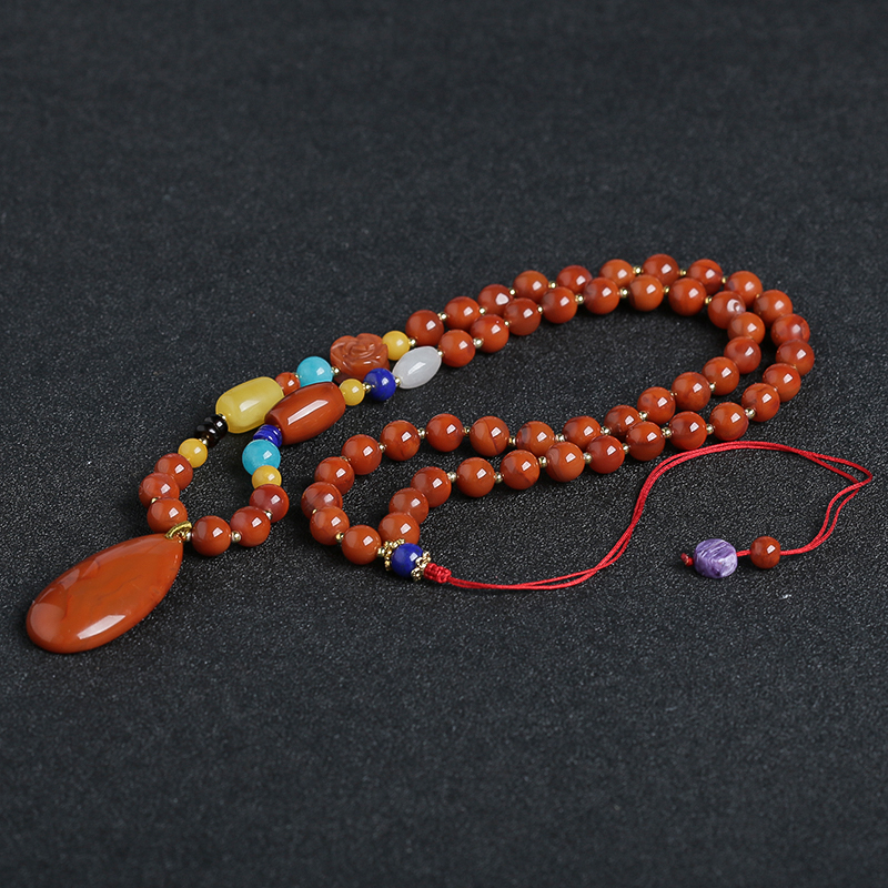 南红蜜蜡手串项链 - 红掌柜