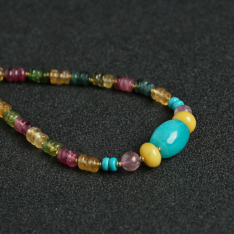 碧玺手串项链两用 - 红掌柜