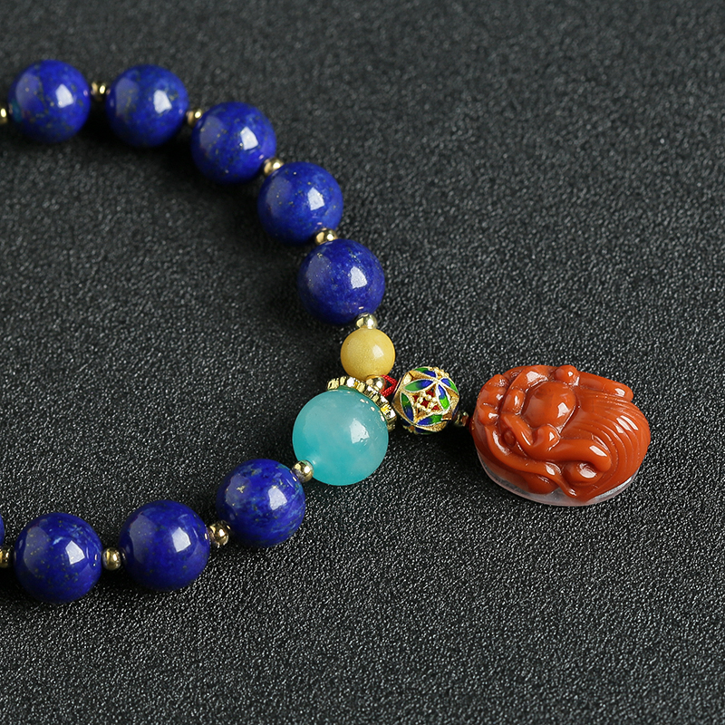 青金石蜜蜡手串 - 红掌柜