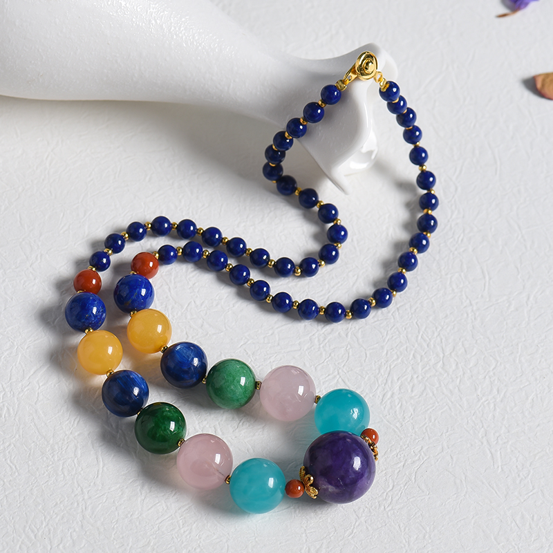 天然多宝塔珠项链-红掌柜