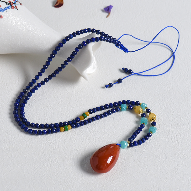 天然青金手串-红掌柜