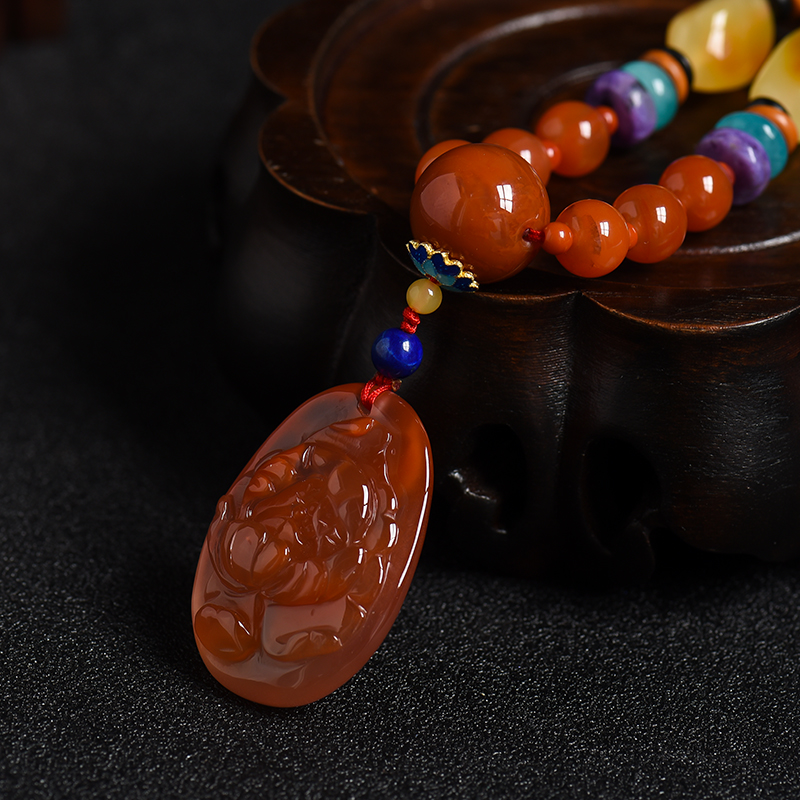 蜜蜡项链-红掌柜