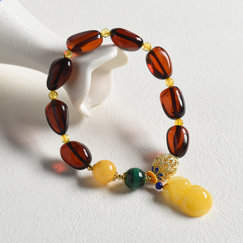 天然血珀手串-红掌柜