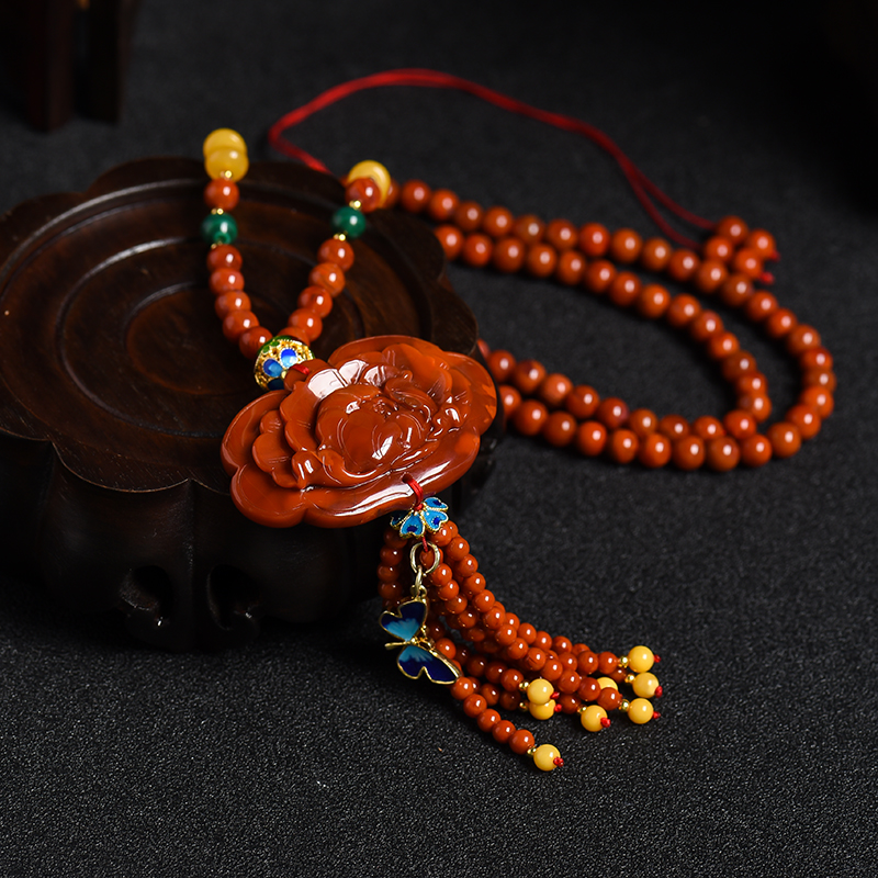 牡丹花项链-红掌柜