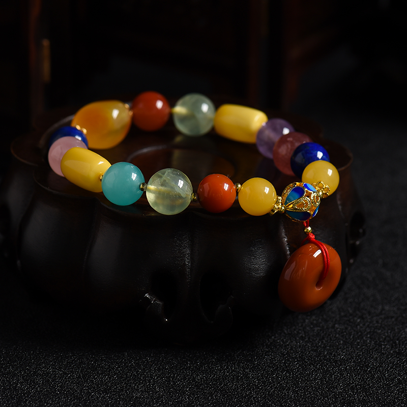 蜜蜡手串-红掌柜