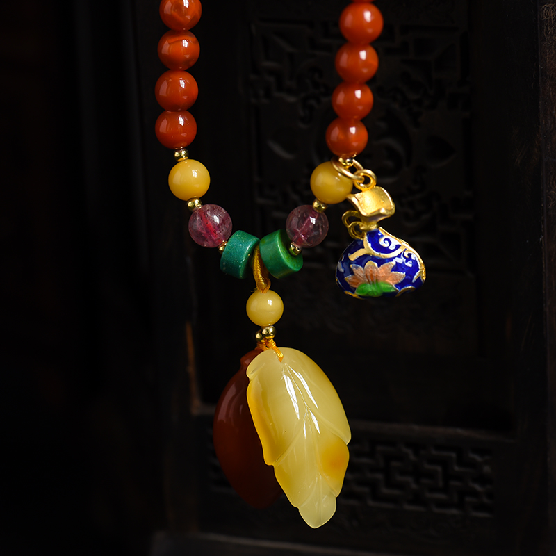 南红项链-红掌柜