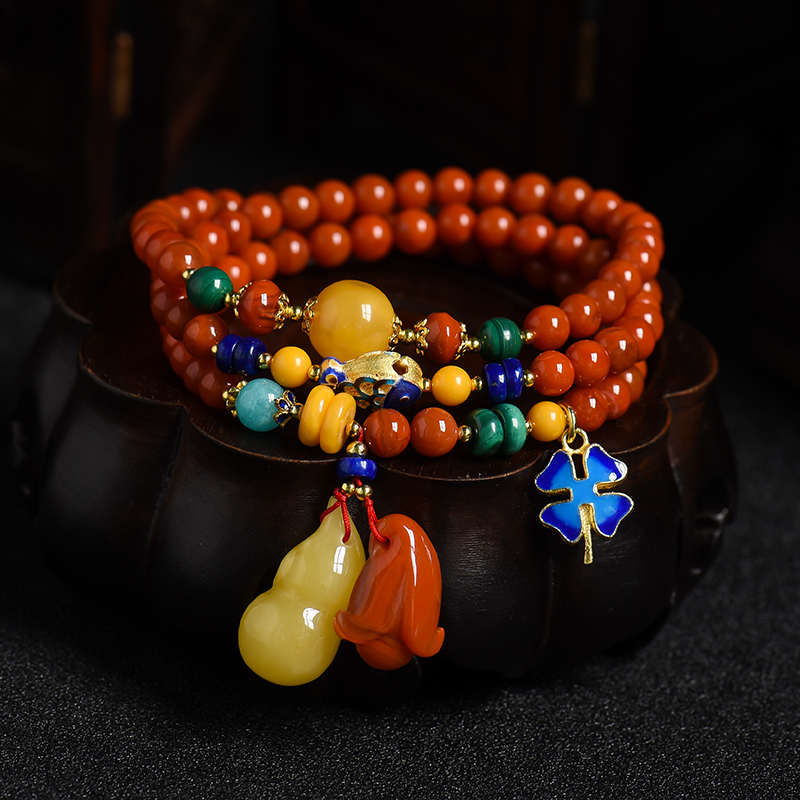 南红珠链-红掌柜