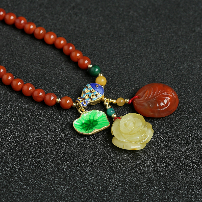 南红蜜蜡手串 - 红掌柜