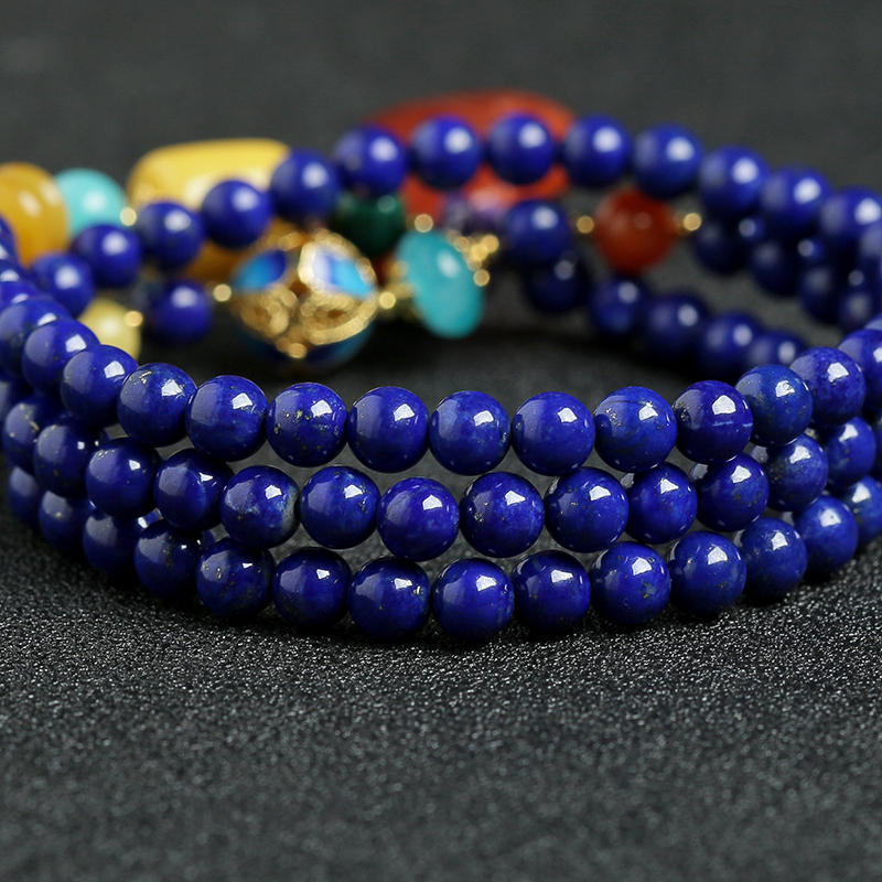 青金蜜蜡手串 - 红掌柜