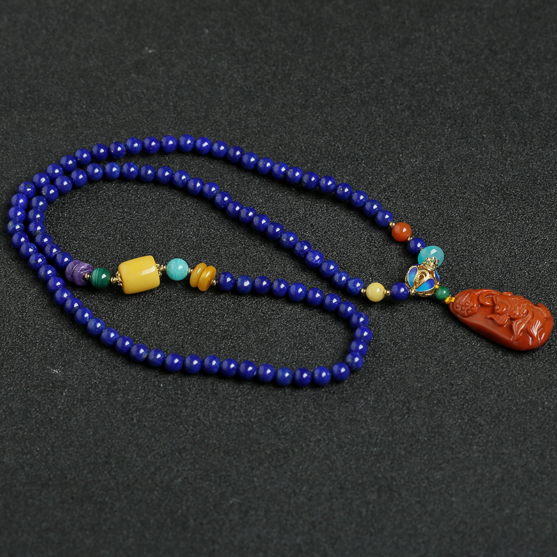 青金蜜蜡手串 - 红掌柜