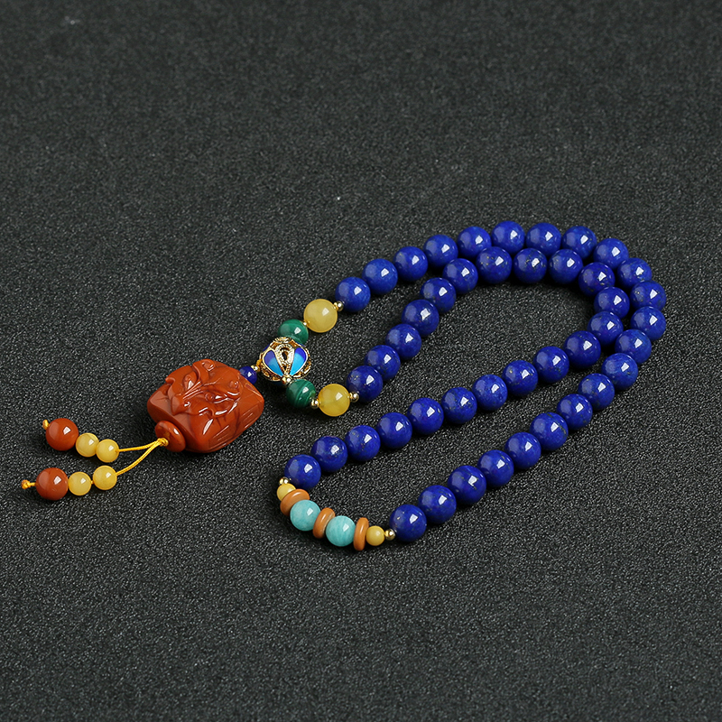 天然青金手串项链 - 红掌柜