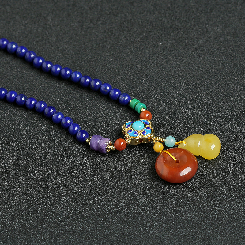 天然青金南红两用 - 红掌柜