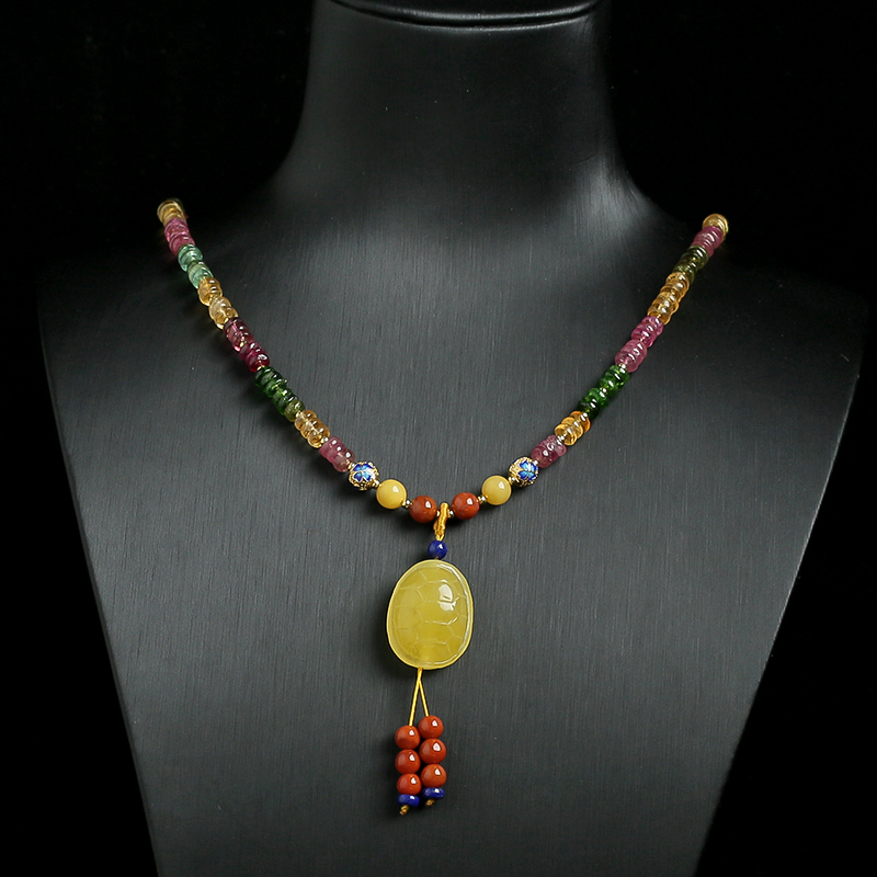 巴西碧玺项链 - 红掌柜