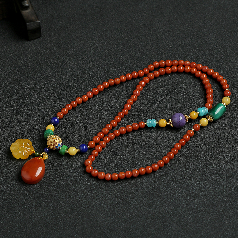 南红蜜蜡手串 - 红掌柜