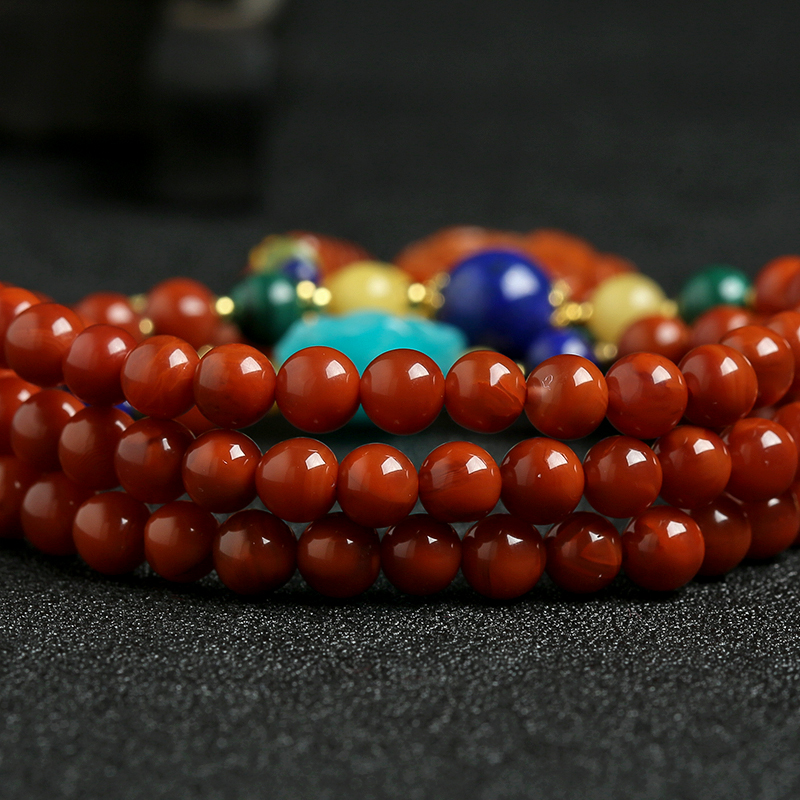 南红蜜蜡手串 - 红掌柜