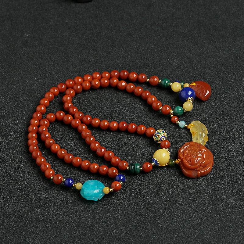 南红蜜蜡手串 - 红掌柜