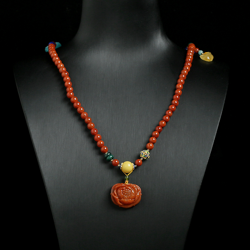 南红蜜蜡手串 - 红掌柜