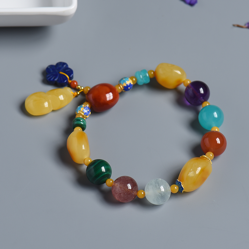 圆珠多宝手串-红掌柜