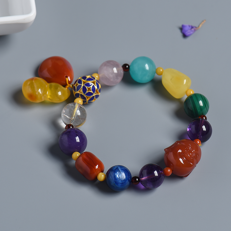 圆珠多宝手串-红掌柜