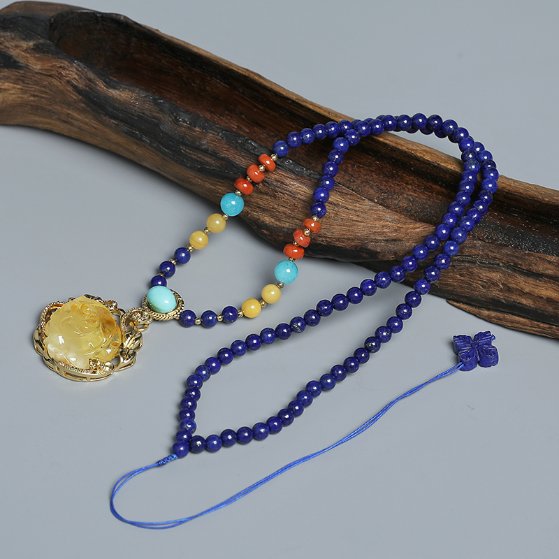 5mm青金石项链-红掌柜