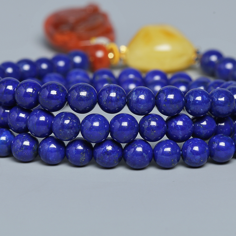 7mm青金石项链-红掌柜