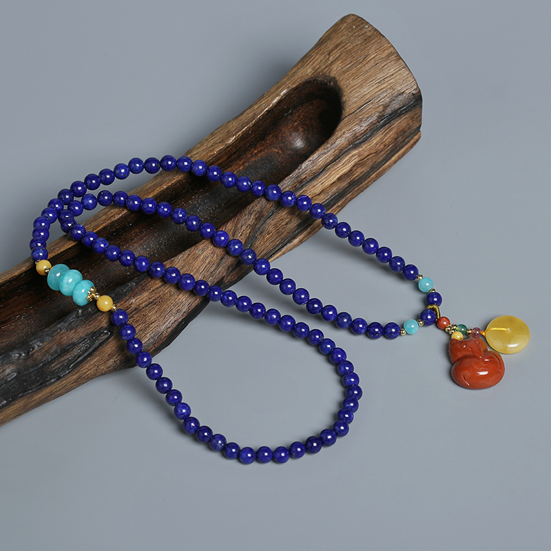 天然青金石手链-红掌柜