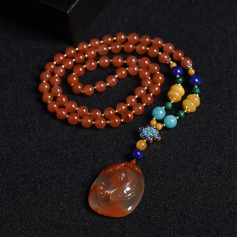 冰飘南红项链-红掌柜