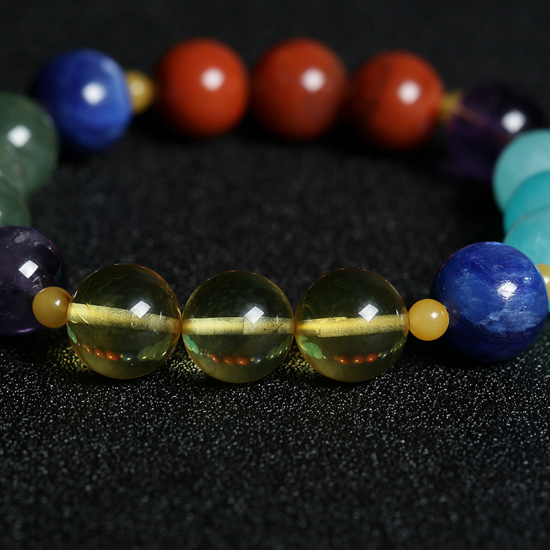 金珀单圈手串-红掌柜