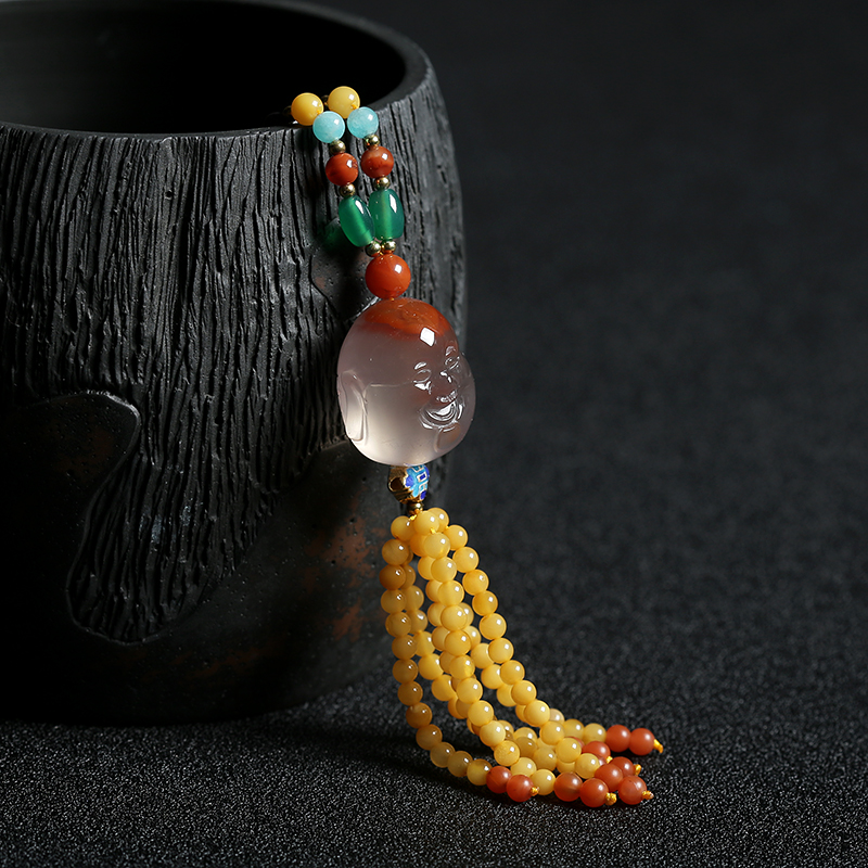 南红佛头项链-红掌柜