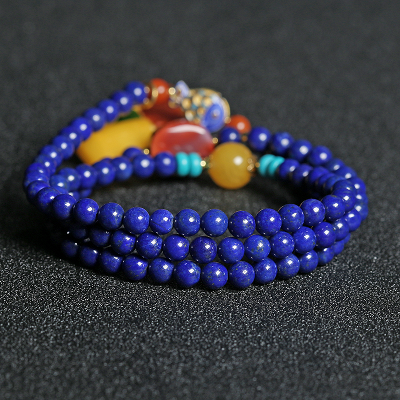 阿富汗青金石手串-红掌柜