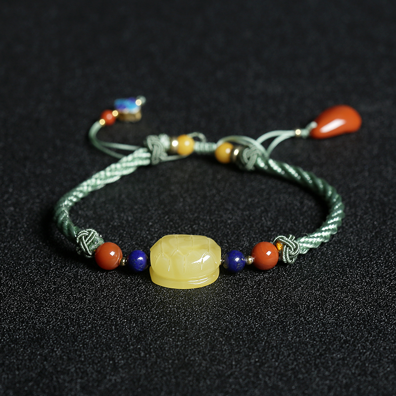 蜜蜡手链-红掌柜